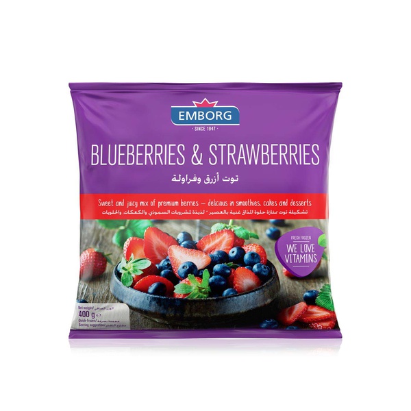 Emborg Frozen Blueberries And Strawberries 400G
