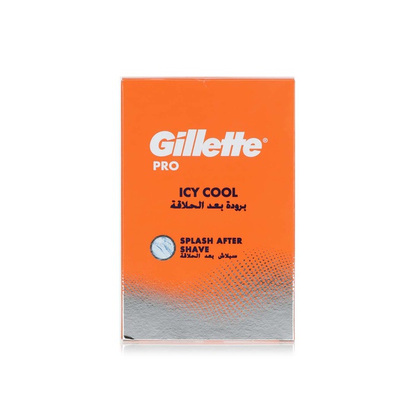 Buy Gillette Pro icy cool splash aftershave 100ml in UAE
