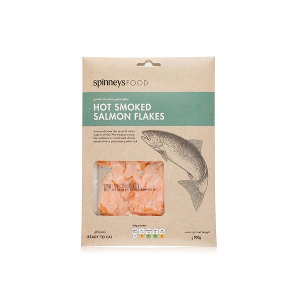 Buy Spinneysfood hot smoked salmon flakes 100g in UAE