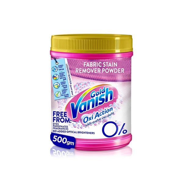 Vanish Gold Oxi Action Fabric Stain Remover Powder for Coloured & White Clothes 500g