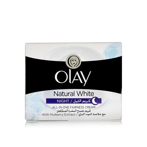 اشتري Olay Natural White night face cream 50g في الامارات