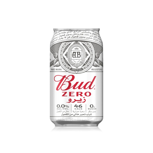 Budweiser Zero Non-Alcoholic Beer Can 330ml