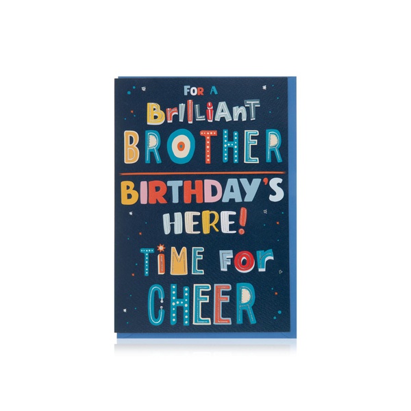 UK Greetings brilliant brother birthday card - Spinneys UAE