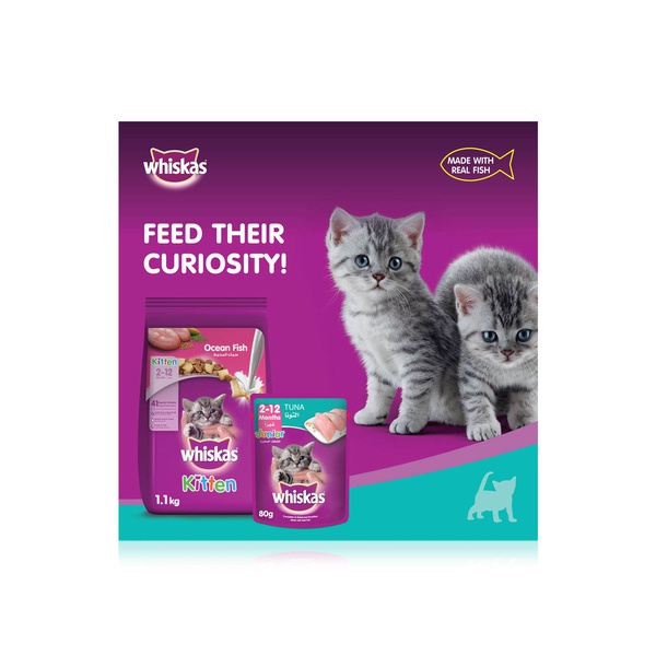 Whiskas junior wet kitten food in jelly with tuna 80g Spinneys UAE