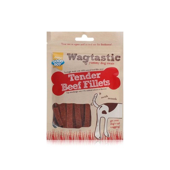 Wagtastic Tender Beef Fillets Dog Treats 80g