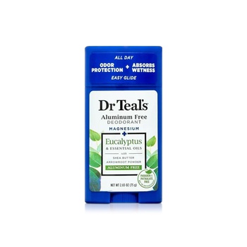 Dr Teal's Aluminum Free Deodorant Eucalyptus & Essential Oils 75g