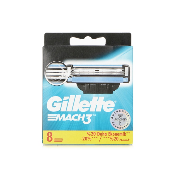 Gillette Mach3 Mens Razor Blade Refills 8 Count