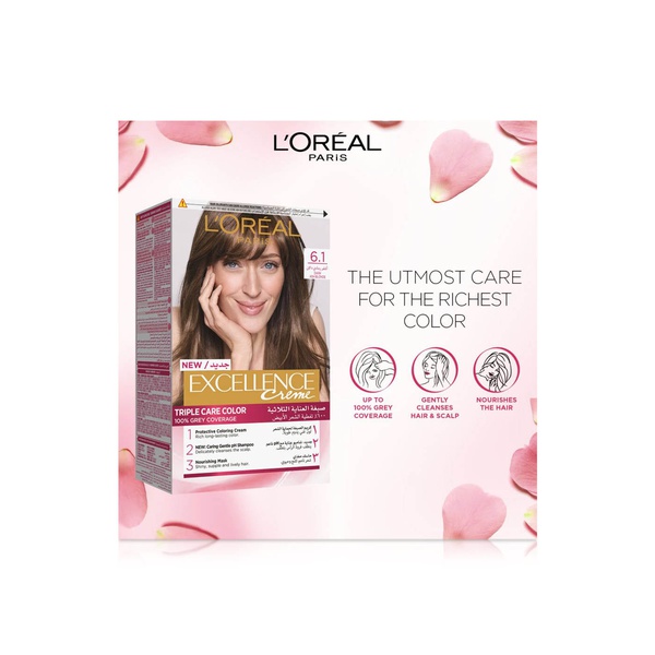 L'oreal Paris Excellence Creme Permanent Hair Colour 6.1 Dark Ash Blonde