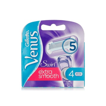 Gillette Venus Swirl Extra Smooth Razor Blade Refills x 4