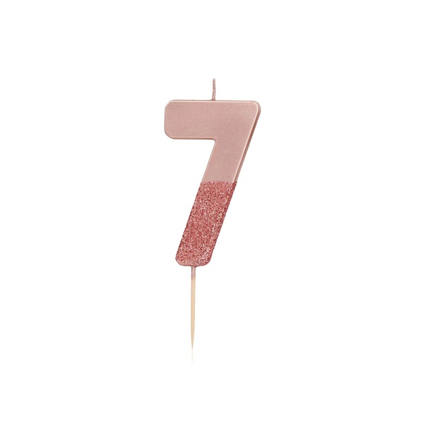 Talking Tables Rose Gold Glitter Candle - 7