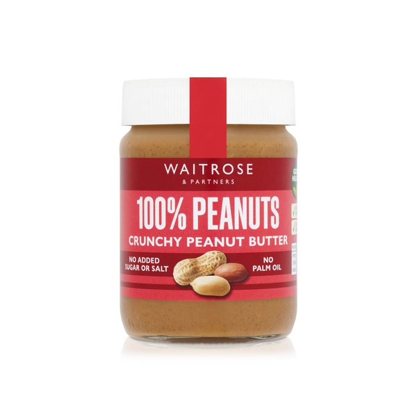 Waitrose Crunchy Peanut Butter 340g