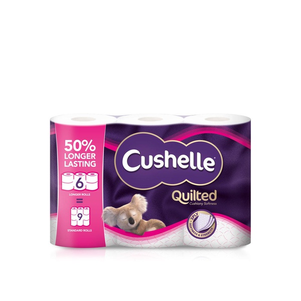 اشتري Cushelle quilted 50% longer lasting toilet tissue 6 rolls في الامارات