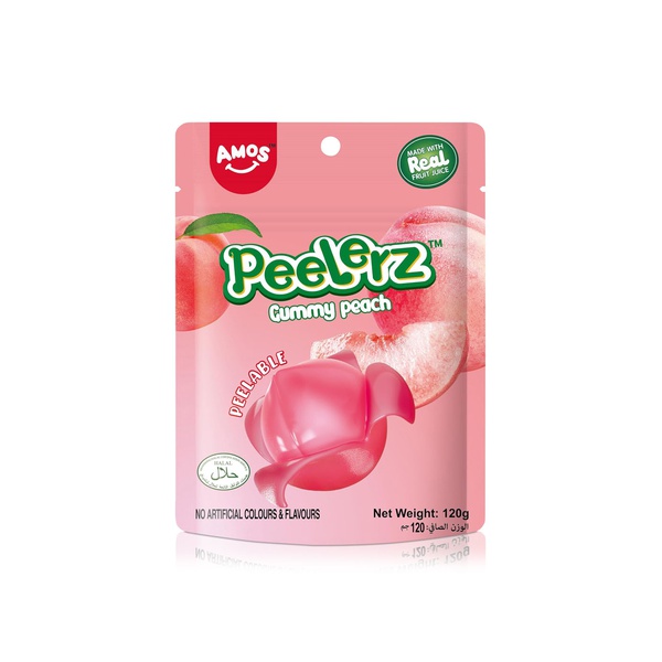 Amos Peelerz Gummy Peach Confectionery 120g