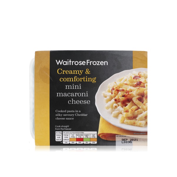 اشتري Waitrose Frozen mini macaroni cheese 250g في الامارات