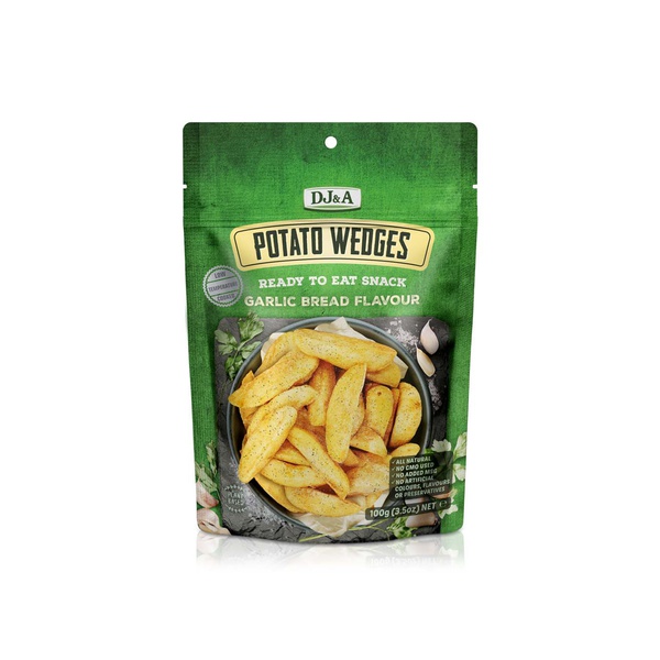 DJ&A Garlic Bread Flavour Potato Wedges 100g