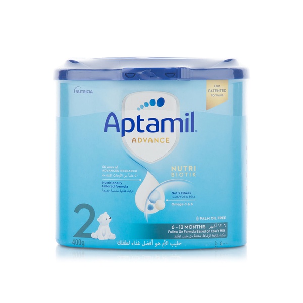 Buy Aptamil advance 2 nutri biotik infant milk formula 6-12 months 400g in UAE