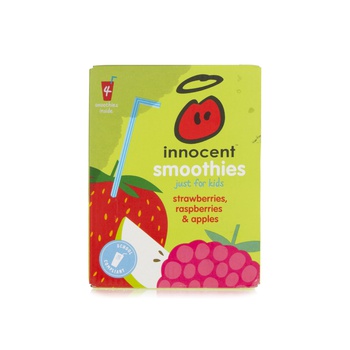 Innocent Smoothies for Kids Strawberry Raspberry Apple 4 x 150ml