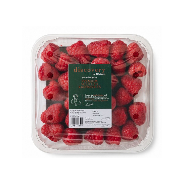Discovery by Spinneys Premium Scottish Raspberries 250g