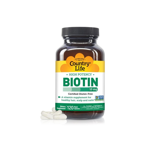 Country Life Biotin 10mg Vegetarian Capsules x 120