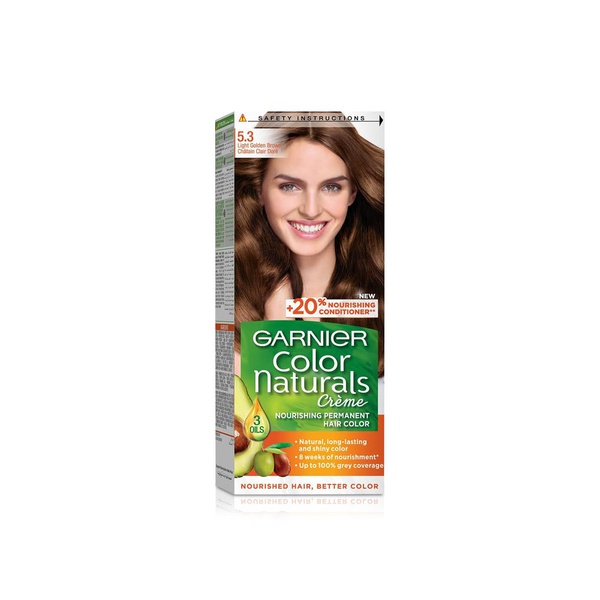 Garnier Colour Naturals Cream 5.3 Light Golden Brown Permanent Hair Dye