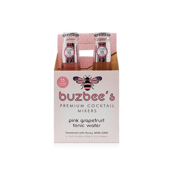 Buzzbees Pink Grapefruit Tonic Water Premium Cocktail Mixers 200ml