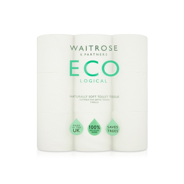 Waitrose Ecological Toilet Tissue 9pk