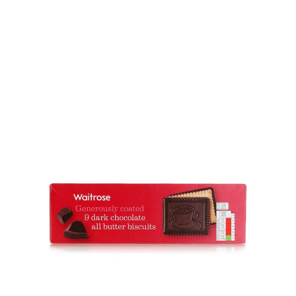 Waitrose Dark Chocolate Butter Biscuits 125g