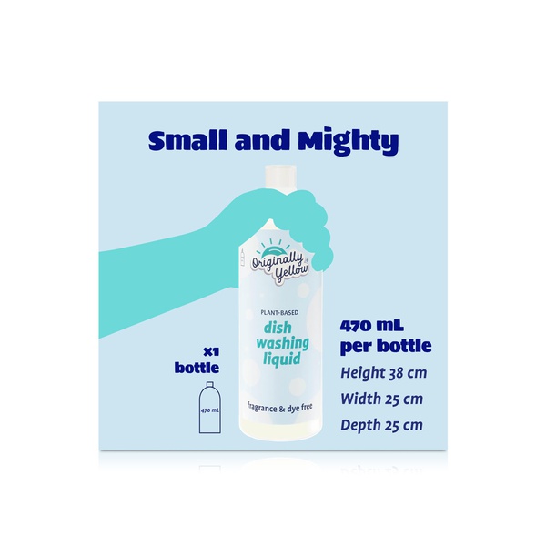 Originally Yellow Fragrance Free Dishwashing Liquid 470ml