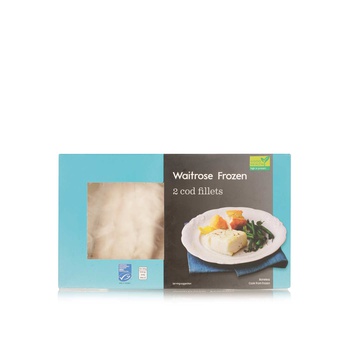 Waitrose Frozen Cod Fillets X 2 280G