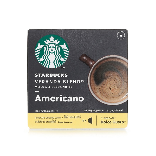 اشتري Starbucks Americano Veranda blend capsule 102g في الامارات