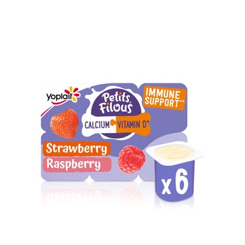 Petits Filous Strawberry and Raspberry Fromage Frais 47g x 6