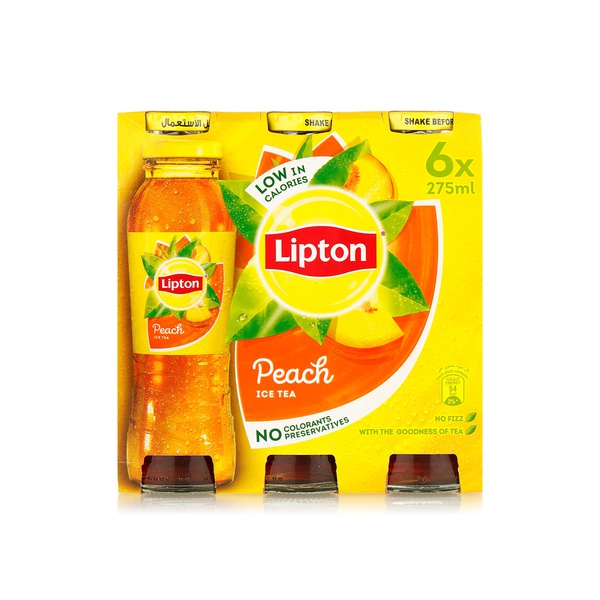 Buy Lipton ice tea peach 6 x 275ml in UAE
