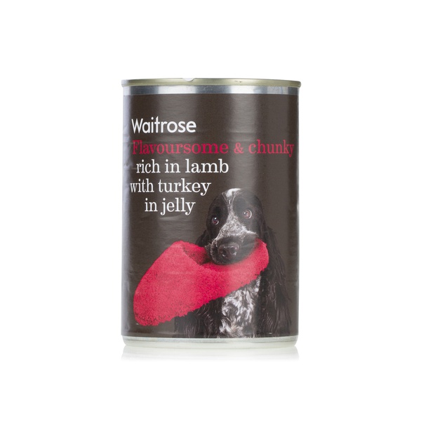 اشتري Waitrose lamb with turkey chunks in jelly 400g في الامارات