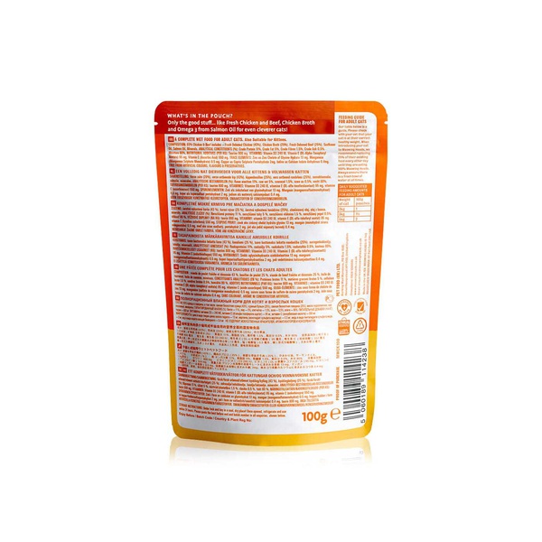 Meowing Heads paw lickin' chicken wet cat food 100g Spinneys UAE