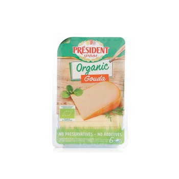 President Gouda Organic Cheese Slices 150g