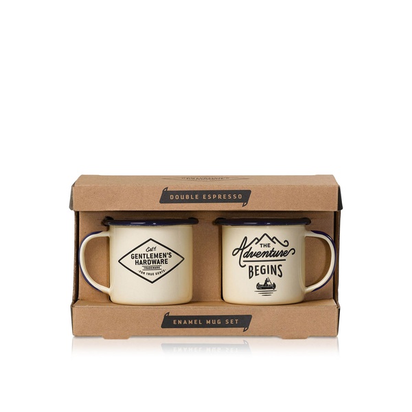 Gentlemen's Hardware Enamel Mug Expresso Set Cream
