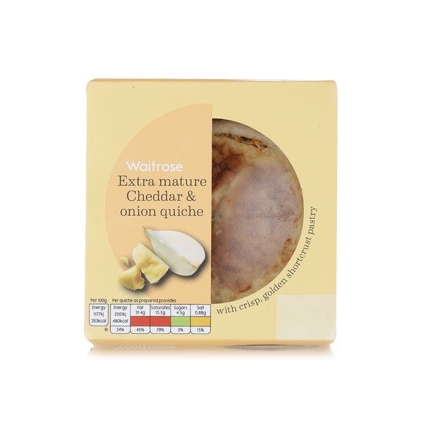 Waitrose Extra Mature Cheddar Onion Quiche 155g