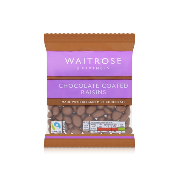 Waitrose Chocolate Coated Raisins 135g