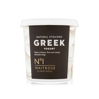 Waitrose No1 Natural Strained Greek Yogurt 1kg