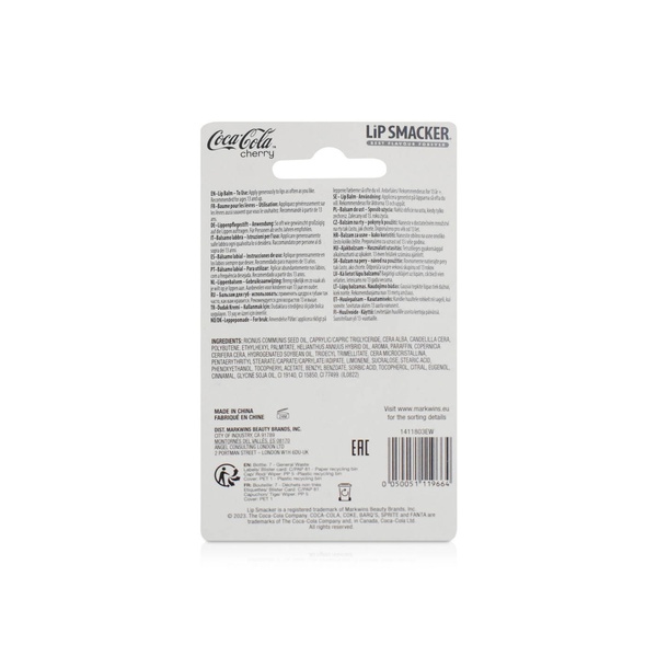 Lip Smacker Coca Cola Cherry Bottle Lip Balm 4g
