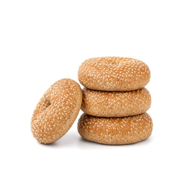 Spinneysfood Whole Wheat Bagel Buns x 4