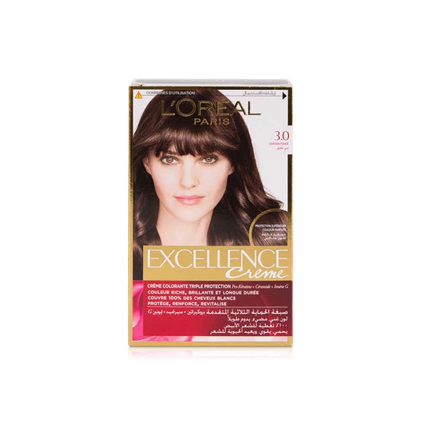 L'Oreal Excellence Creme 3.0 Dark Brown Permanent Hair Dye