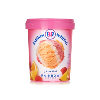 Baskin Robbins Rainbow Sherbert Ice Cream 1 Litre
