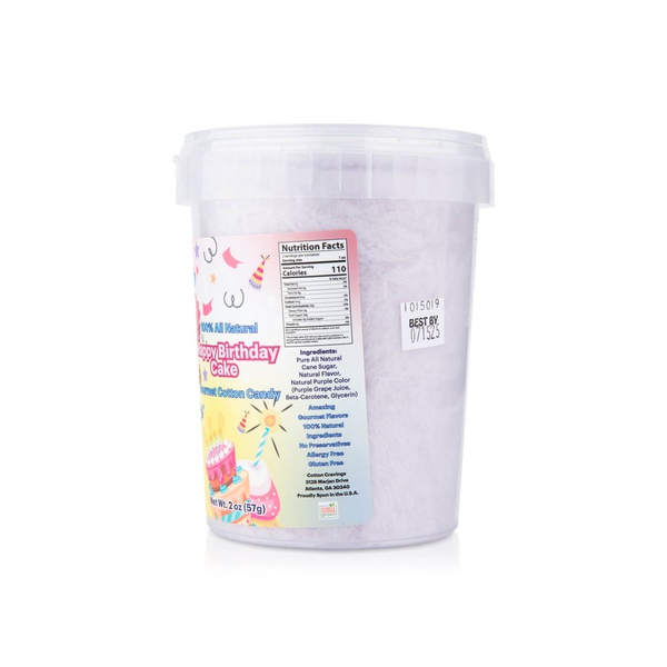 Cotton Cravings Happy Birthday Cake Gourmet Cotton Candy 57g