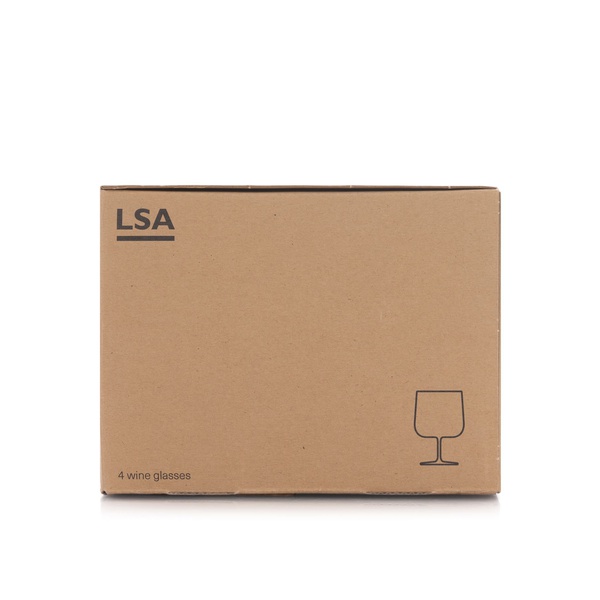 Lsa Arc Wine Glass Clear 340ml 4 Pack