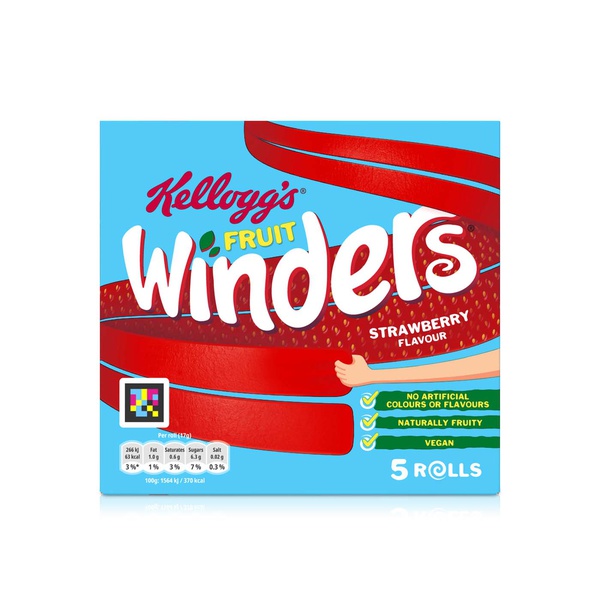 Kellogg's Fruit Winders Strawberry 17g 5 Pack