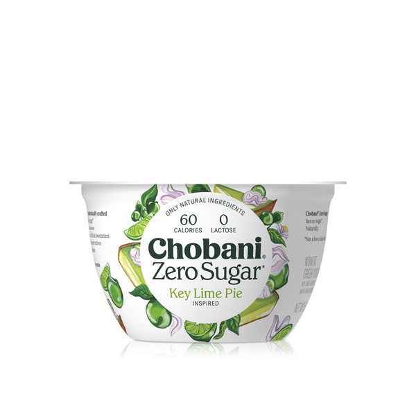 Chobani Zero Sugar Non-Fat Key Lime Pie Greek Yoghurt 150g