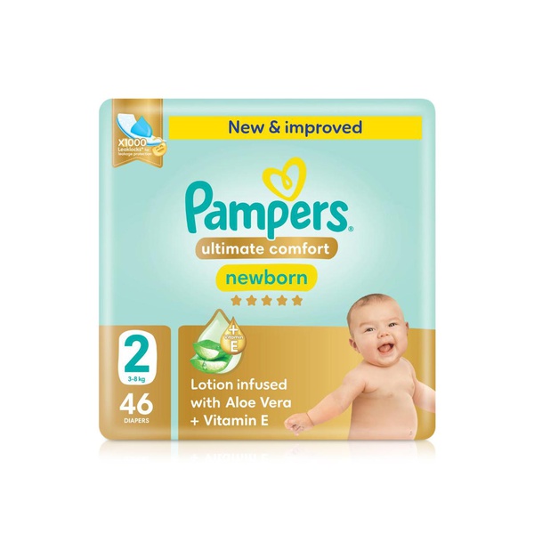 اشتري Pampers ultimate comfort diapers size 2 x46 في الامارات