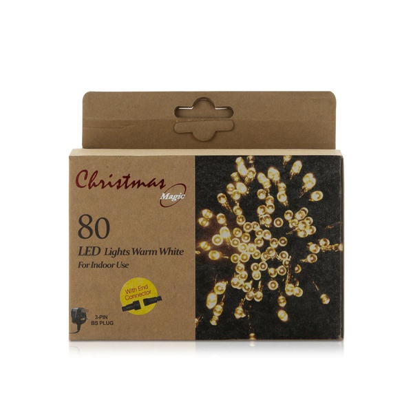 Christmas Magic LED Lights 8 Function Warm White 80