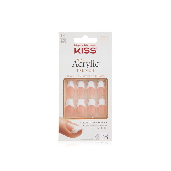 اشتري KISS salon acrylic french nails medium length KSA16 في الامارات